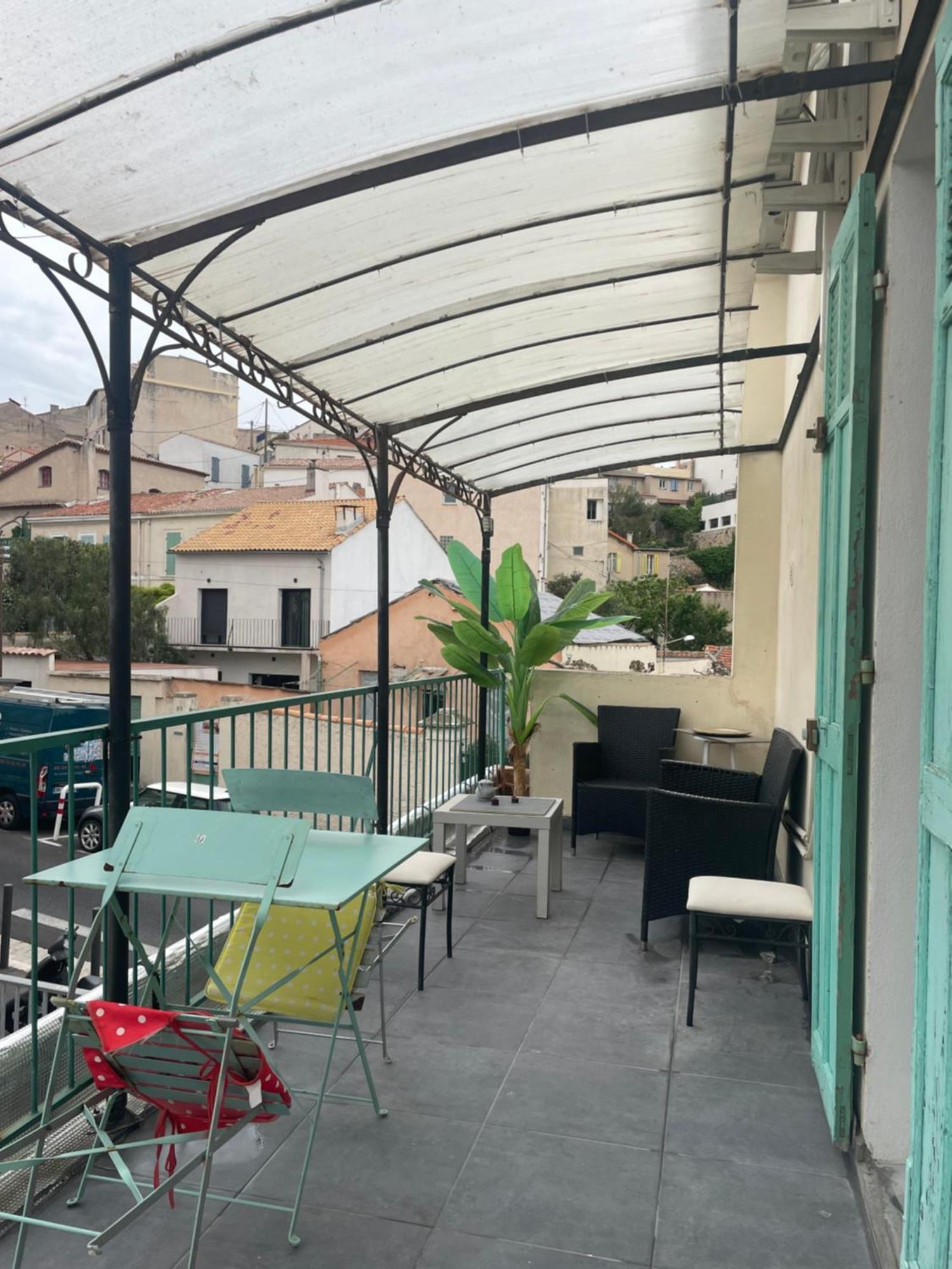 Stud Terras Ville Corniche 2 Pers Stat Gratuit Rue Modif Suivt Possib Et Accord Exclusif Marseille Exterior photo